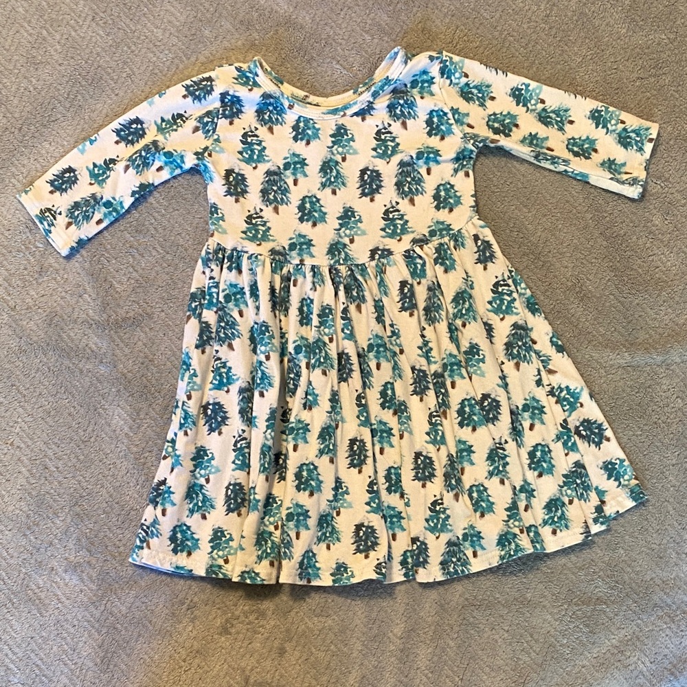 Vivie and Ash - Winter Trees twirl dress